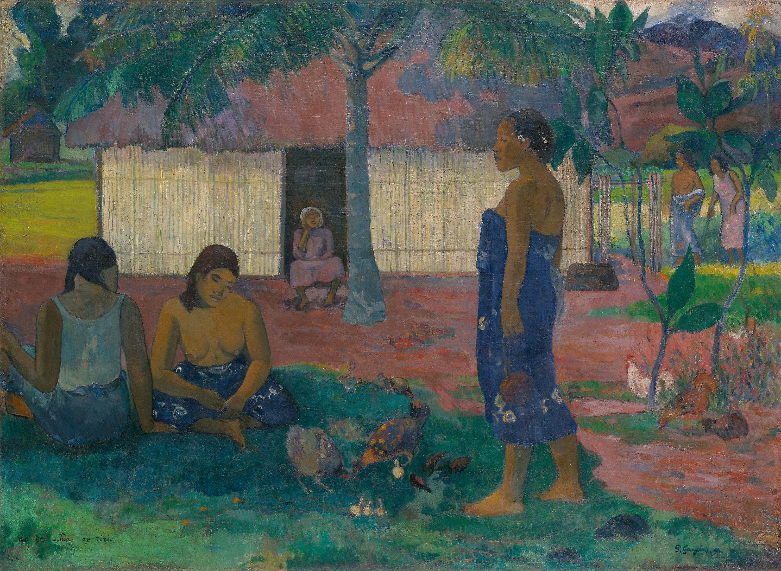 No te aha oe riri (Why Are You Angry?) — Paul Gauguin (1896)