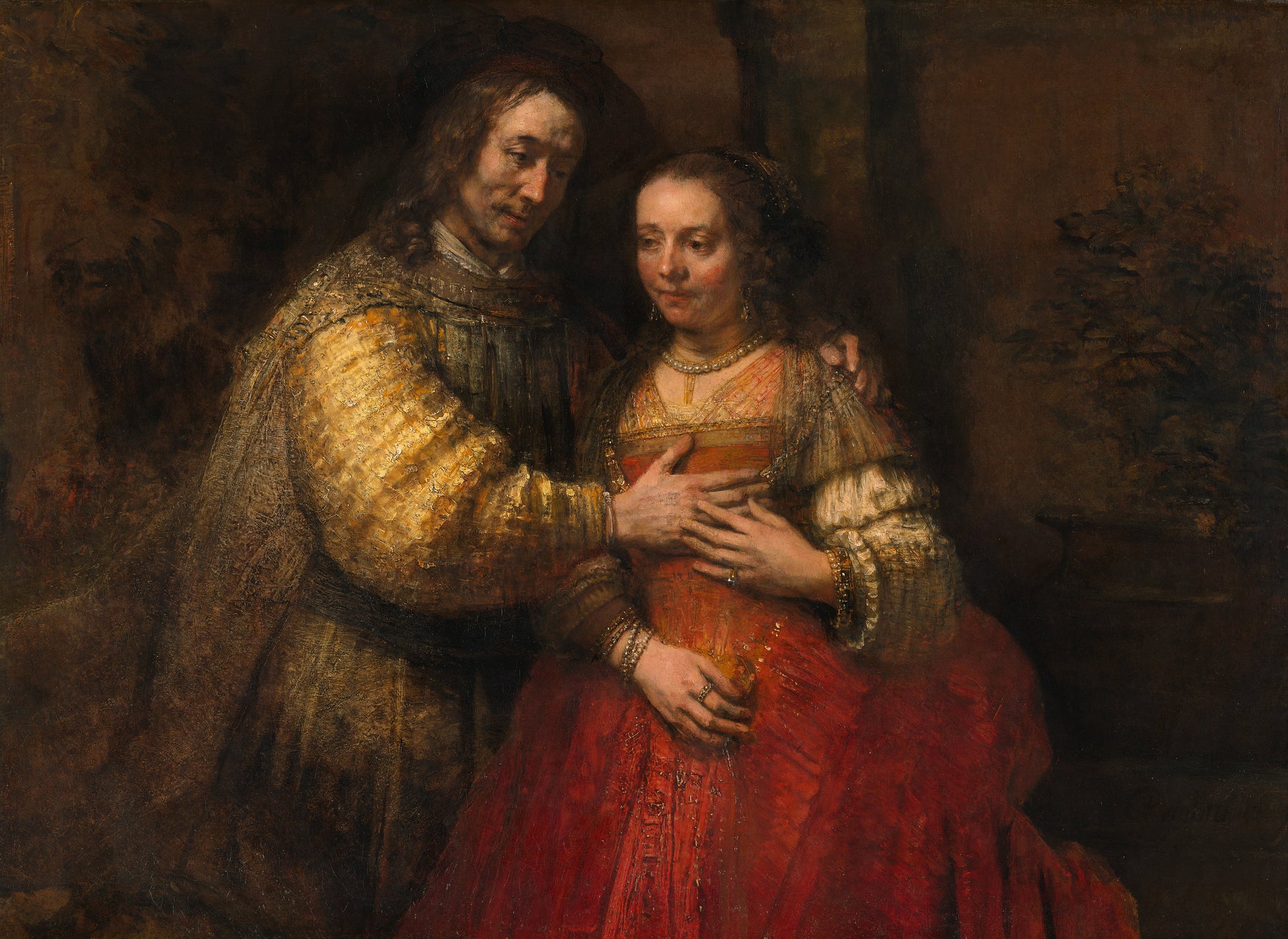 The Jewish Bride — Rembrandt (c. 1665–1669)
