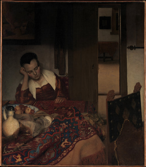 A Maid Asleep — Johannes Vermeer (ca. 1656–57)
