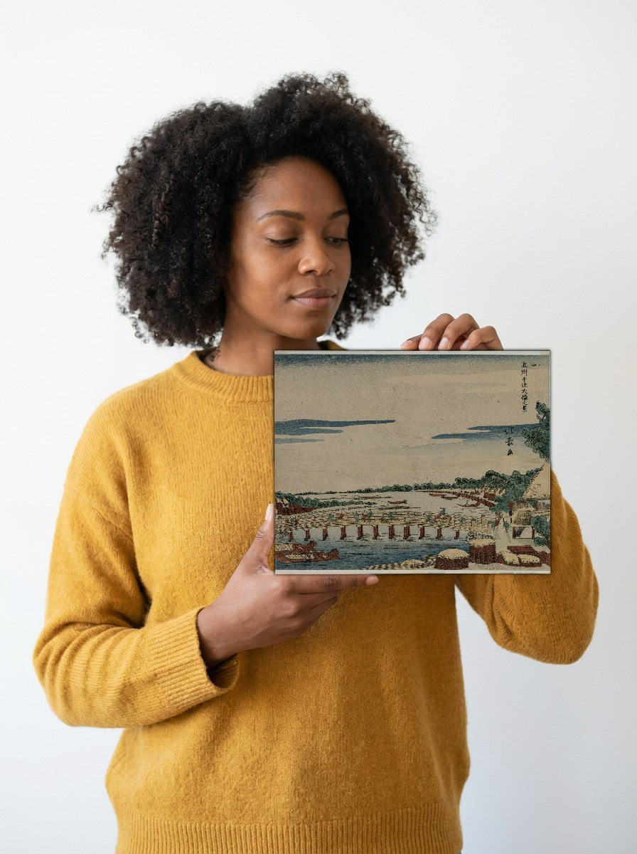 Held for scale — 10 x 8 inch canvas