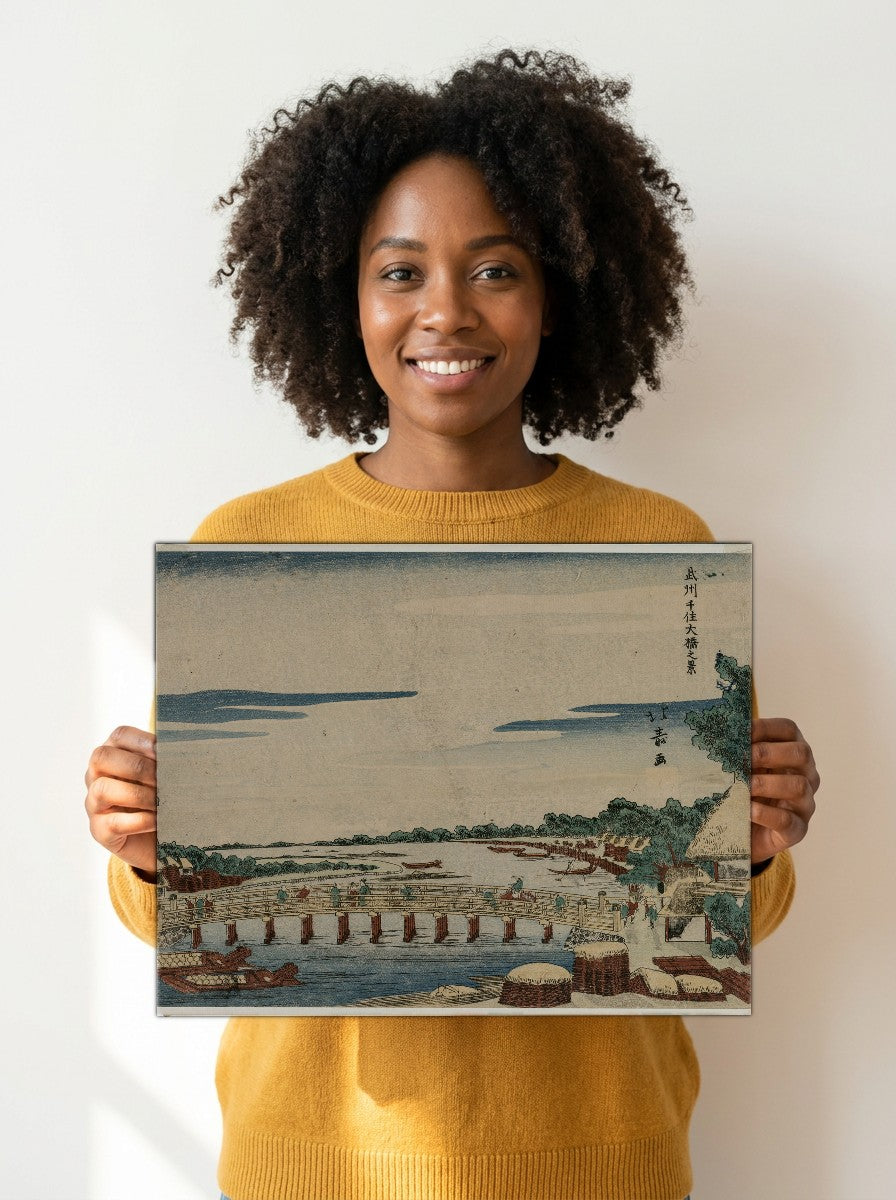 Held for scale — 14 x 11 inch canvas