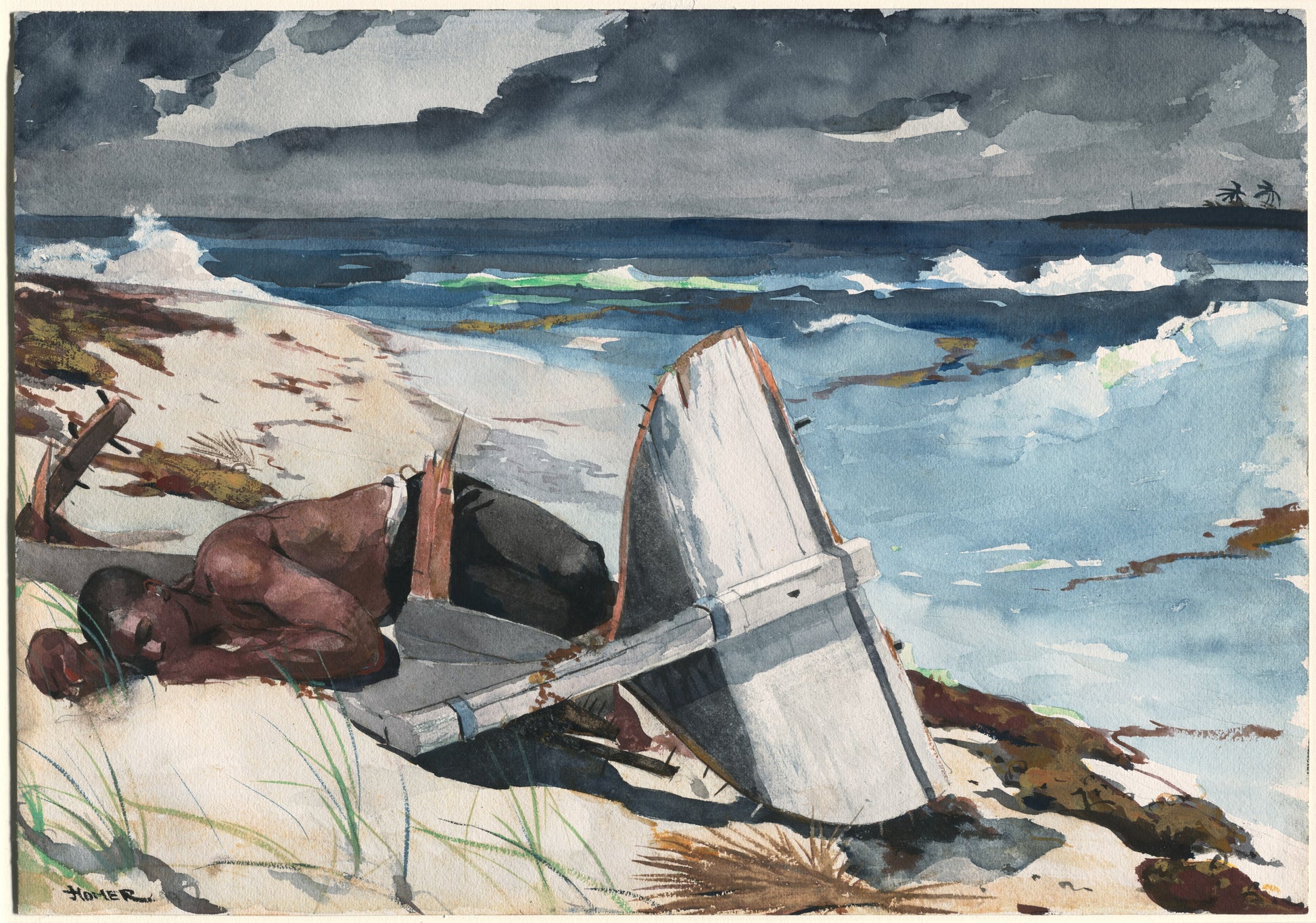 After the Hurricane, Bahamas — Winslow Homer (1899)