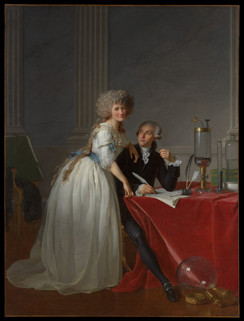 Antoine Laurent Lavoisier (1743–1794) and Marie Anne Lavoisier (Marie Anne Pierrette Paulze, 1758–1836) — Jacques-Louis David (1788)
