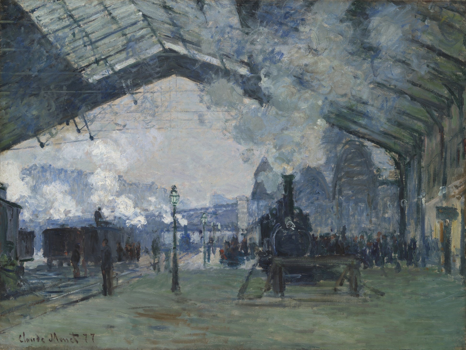 Arrival of the Normandy Train, Gare Saint-Lazare — Claude Monet (1877)