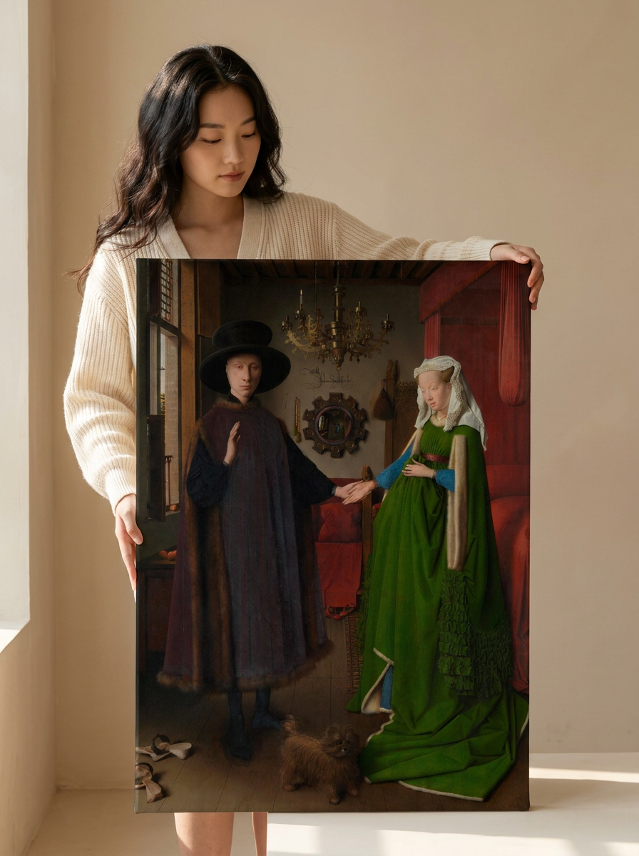 Held for scale — 24 x 36 inch canvas