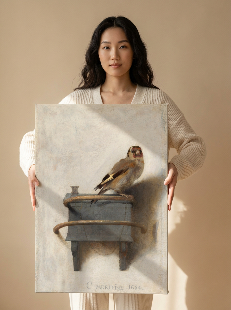Held for scale — 24 x 36 inch canvas
