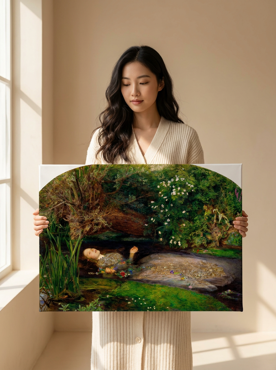 Held for scale — 24 x 18 inch canvas