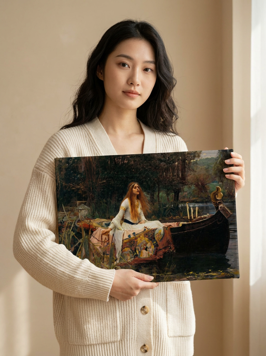 Held for scale — 18 x 12 inch canvas