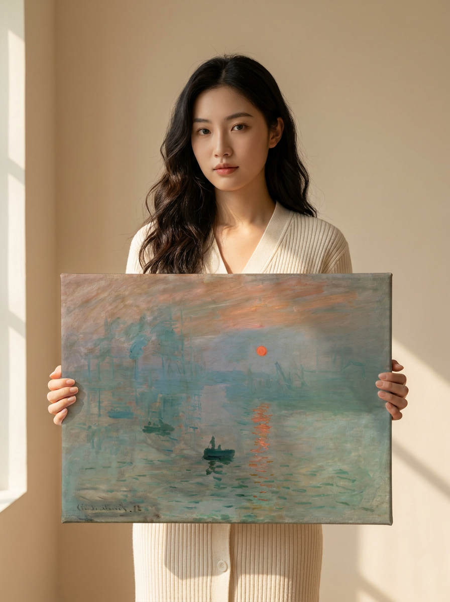 Held for scale — 24 x 18 inch canvas