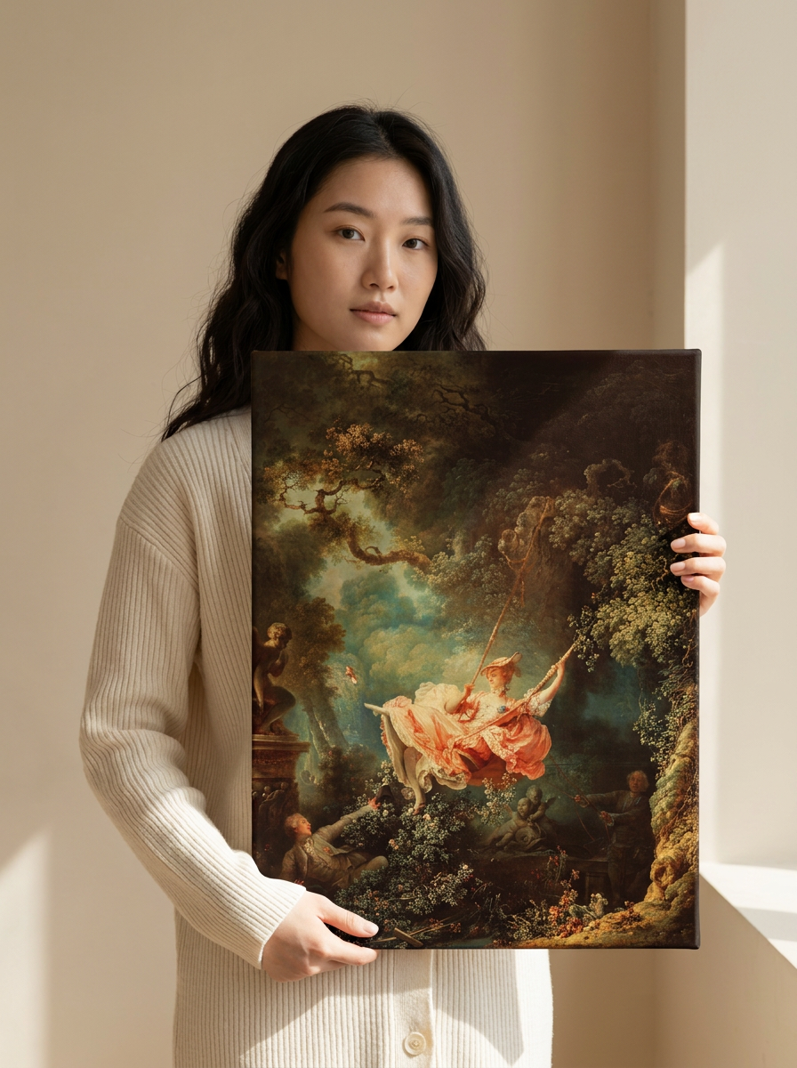 Held for scale — 18 x 24 inch canvas