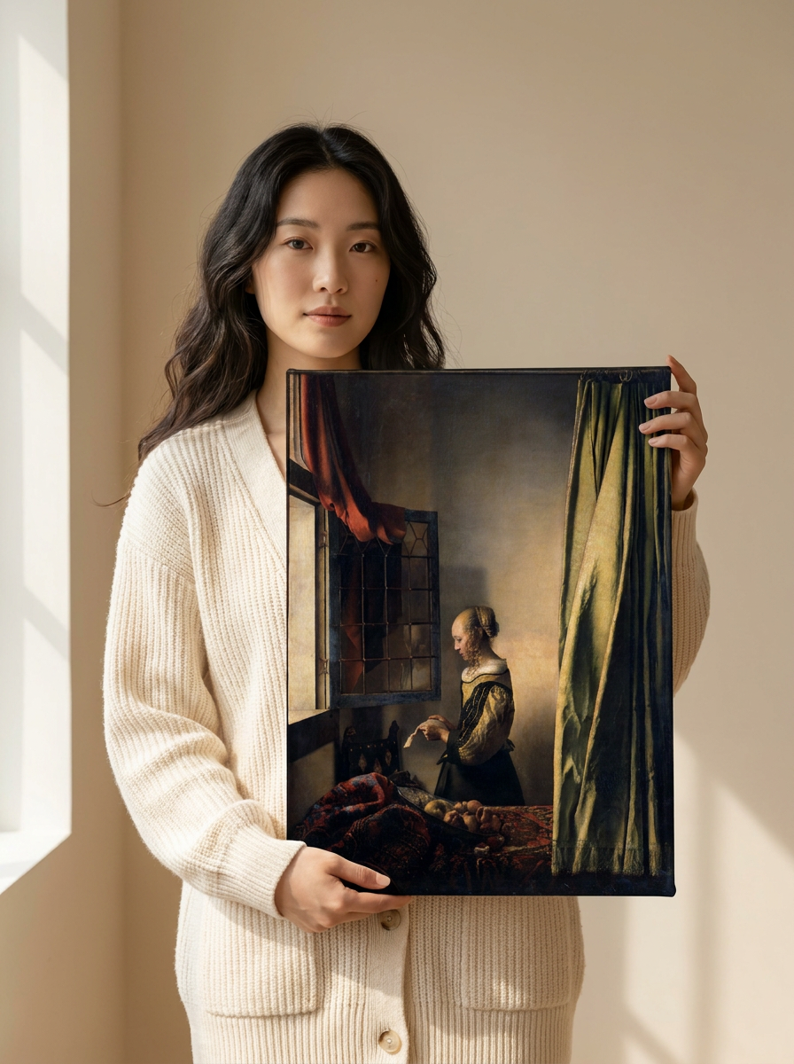Held for scale — 18 x 24 inch canvas