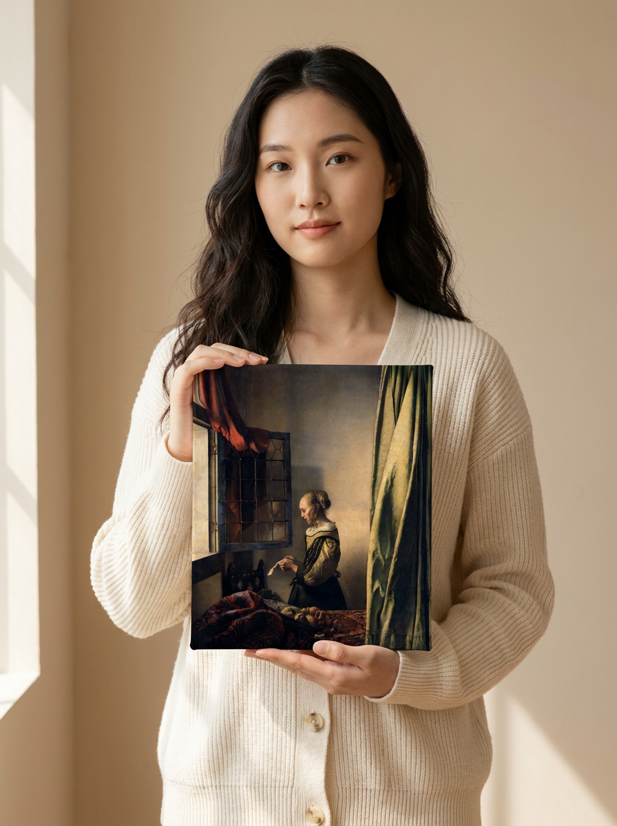 Girl Reading a Letter at an Open Window — Johannes Vermeer (c. 1657–1659)