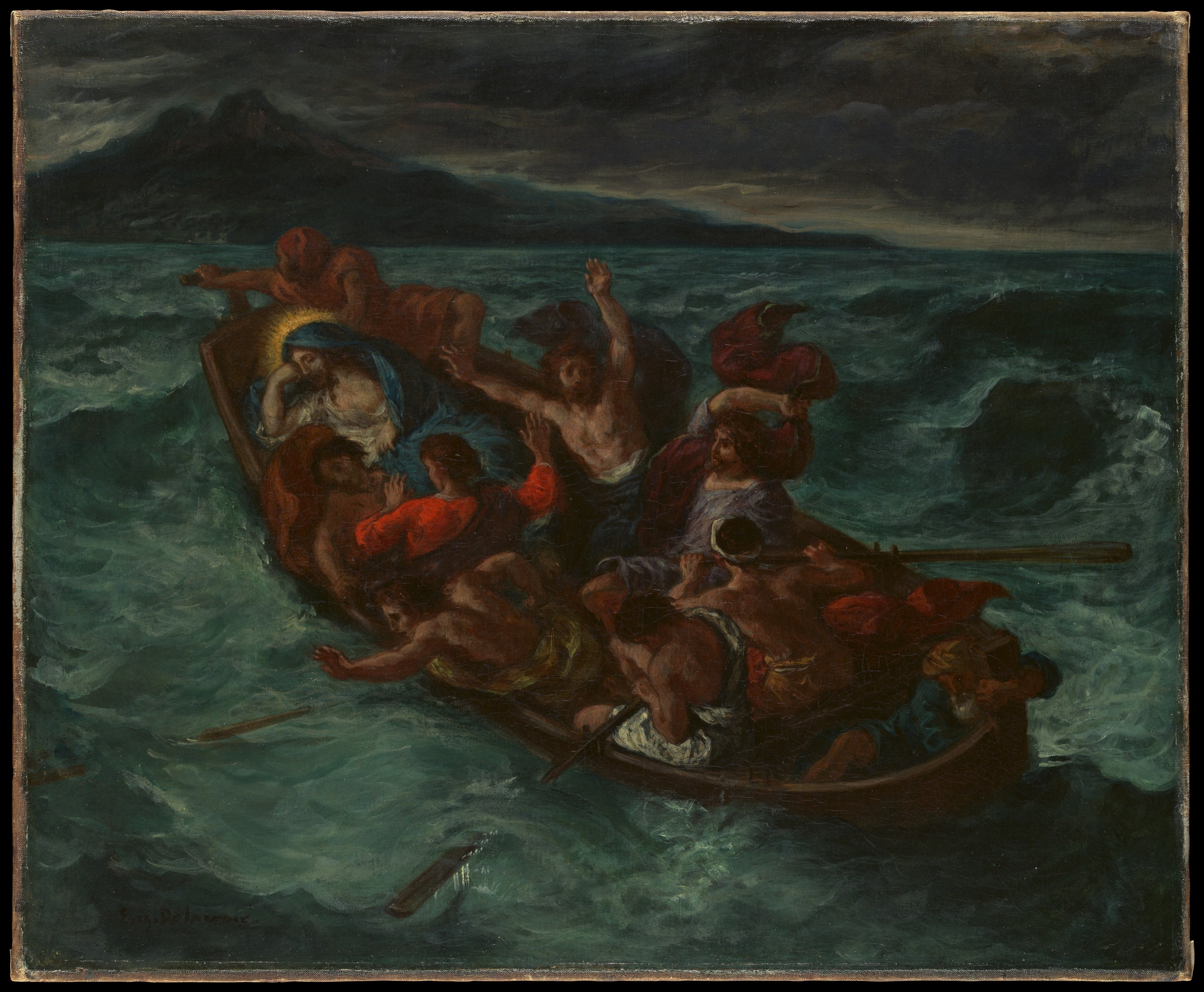Christ Asleep during the Tempest — Eugene Delacroix (ca. 1853)
