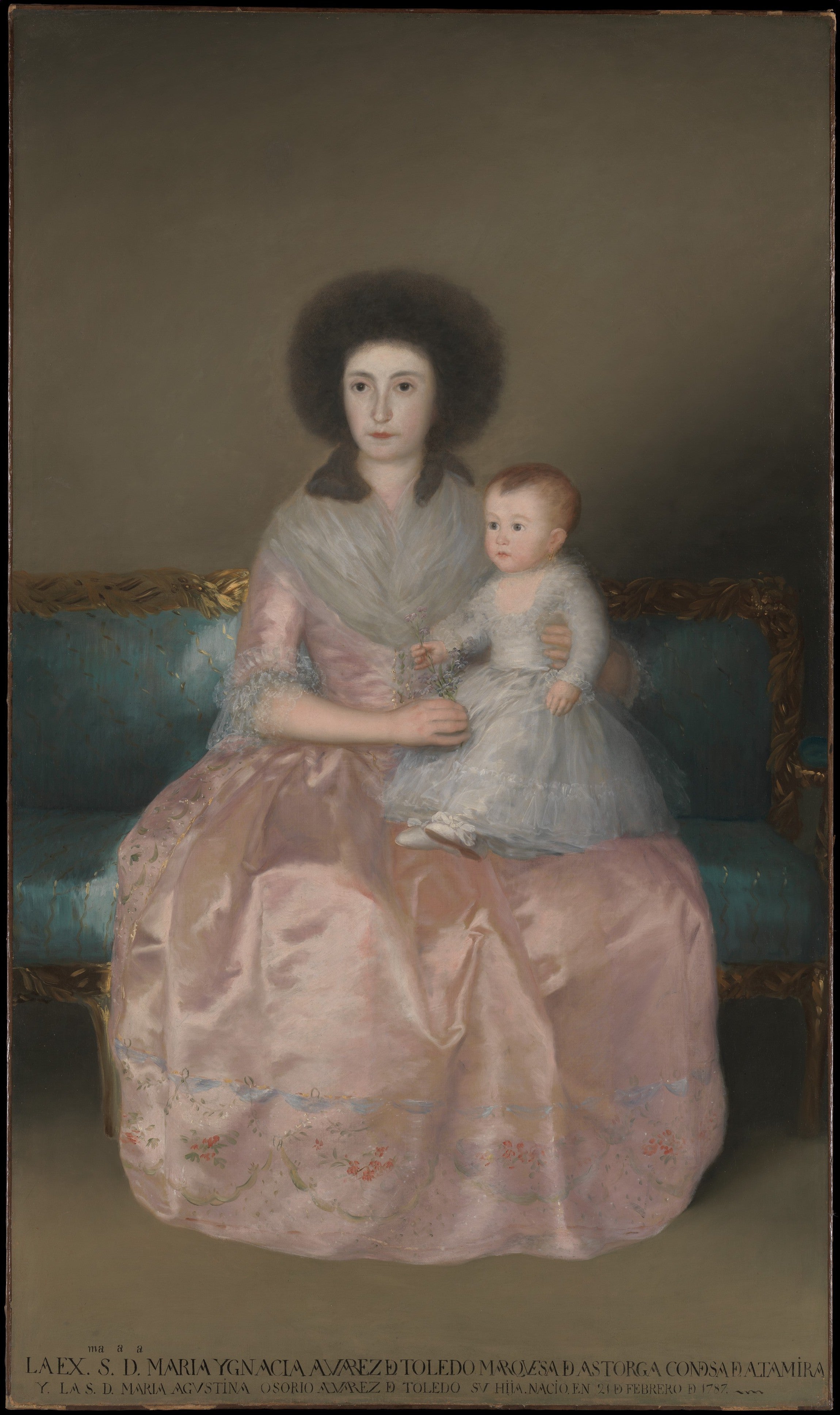 Condesa de Altamira and Her Daughter, María Agustina — Francisco Goya (1787–88)