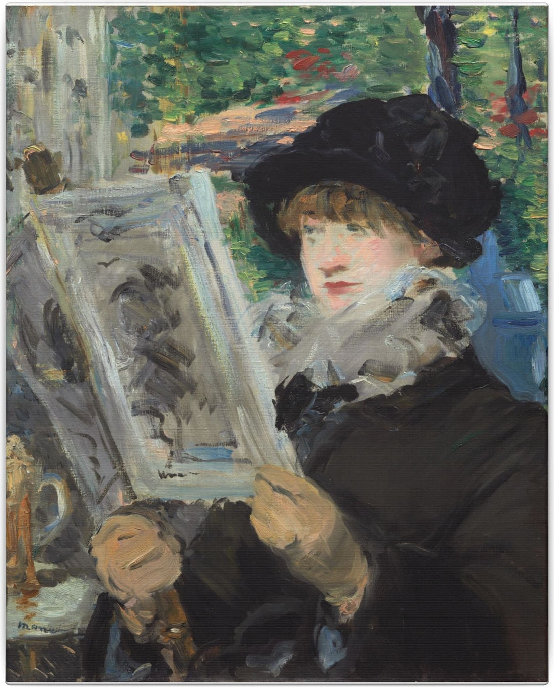 Woman Reading — flat artwork