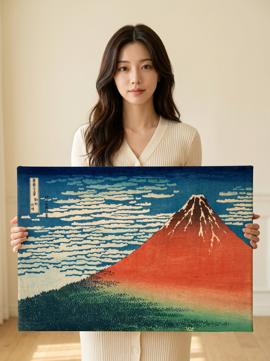 Held for scale — 24 x 18 inch canvas