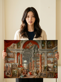 Held for scale — 24 x 18 inch canvas