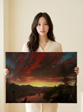 Held for scale — 24 x 18 inch canvas