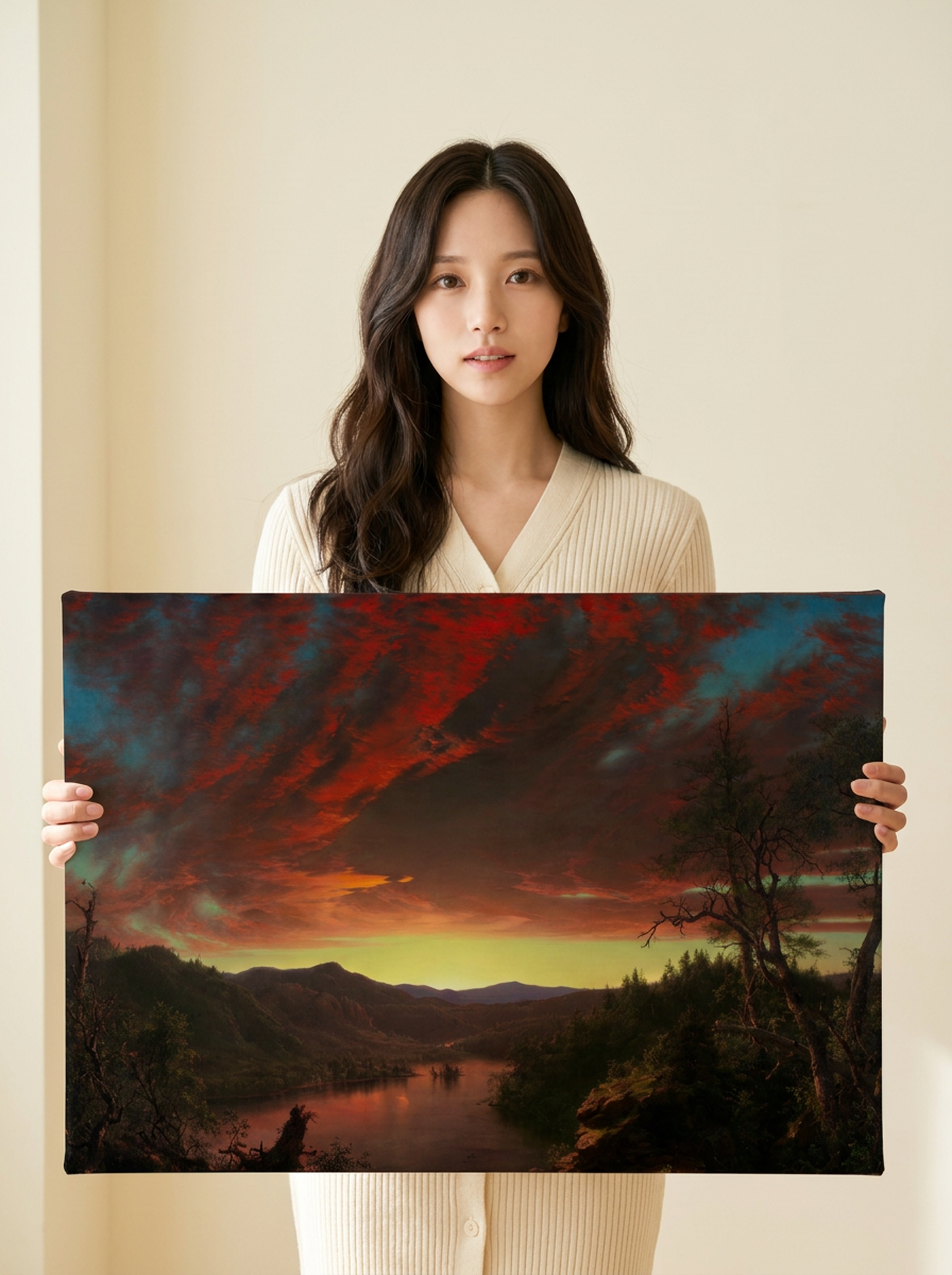 Held for scale — 24 x 18 inch canvas