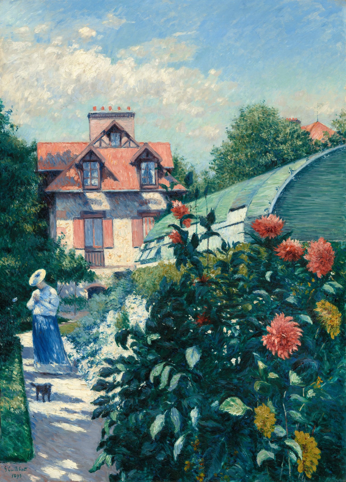 Dahlias, Garden at Petit Gennevilliers — Gustave Caillebotte (1893)