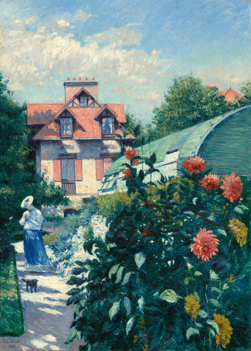 Dahlias, Garden at Petit Gennevilliers — Gustave Caillebotte (1893)