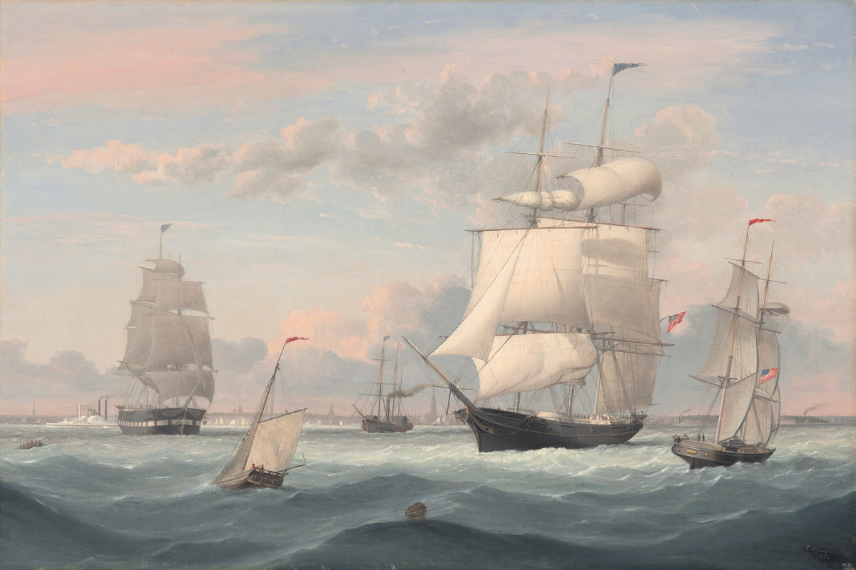 New York Harbor — Fitz Henry Lane (1852)