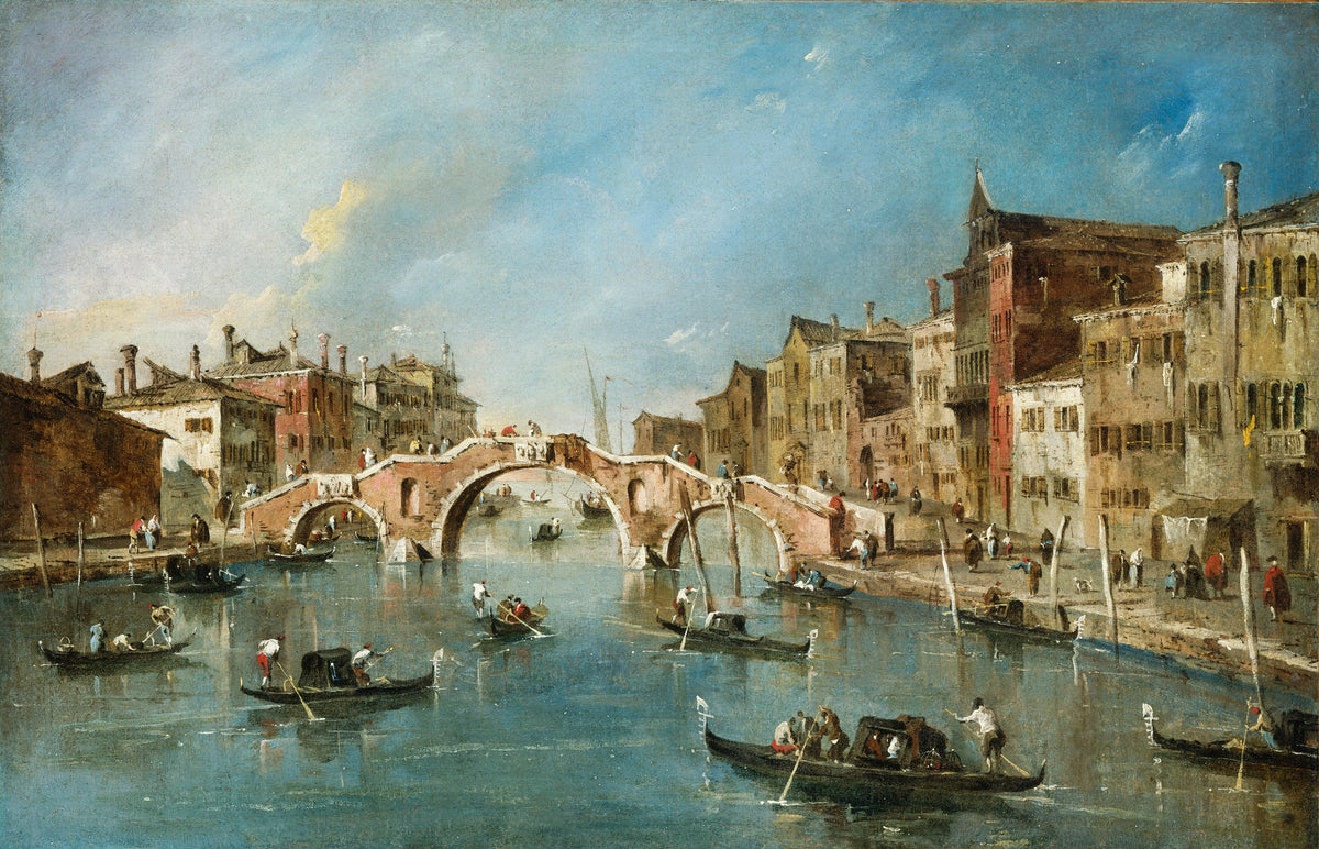 View on the Cannaregio Canal, Venice — Francesco Guardi (c. 1775-1780)