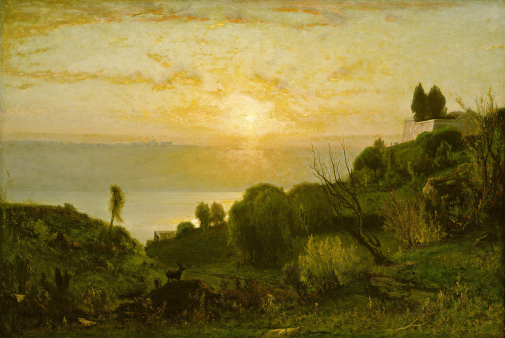 Lake Albano, Sunset — George Inness (c. 1874)