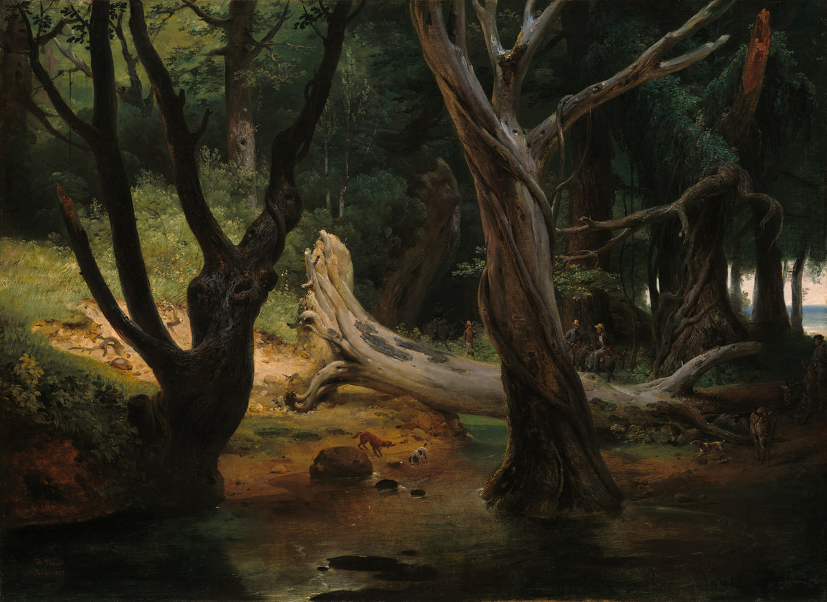 Departure for the Hunt in the Pontine Marshes — Horace Vernet (1833)
