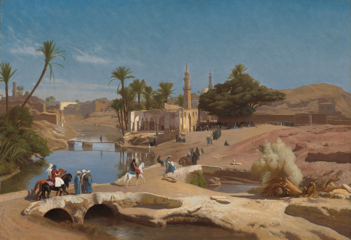 View of Medinet El-Fayoum — Jean-Léon Gérôme (c. 1868/1870)