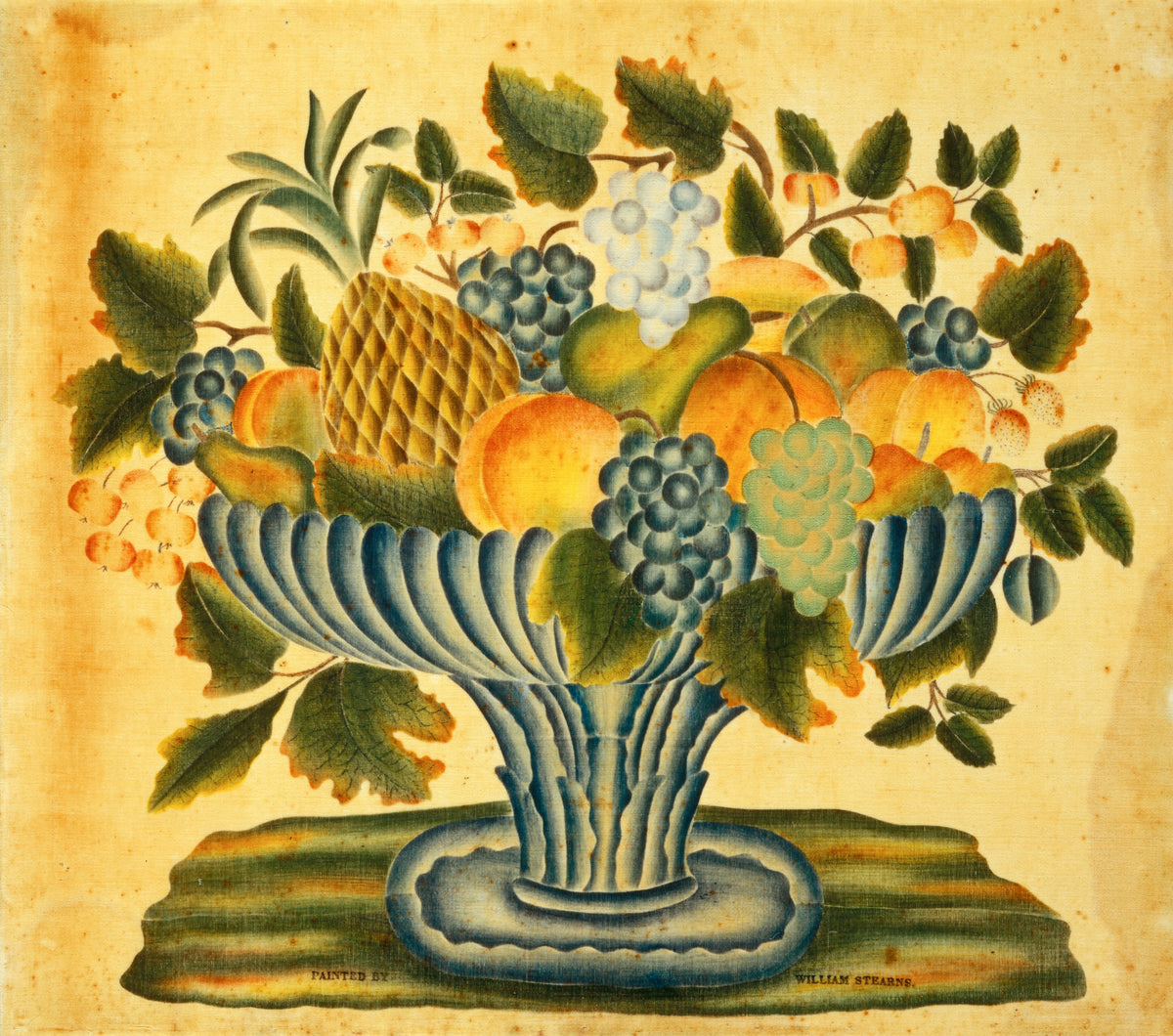 Bowl of Fruit — William Stearns (c. 1830/1840)