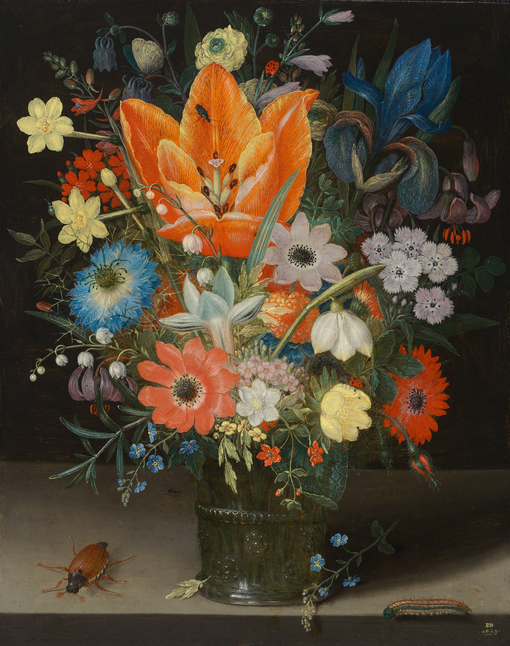 Still Life with Iris — Peter Binoit (1623)