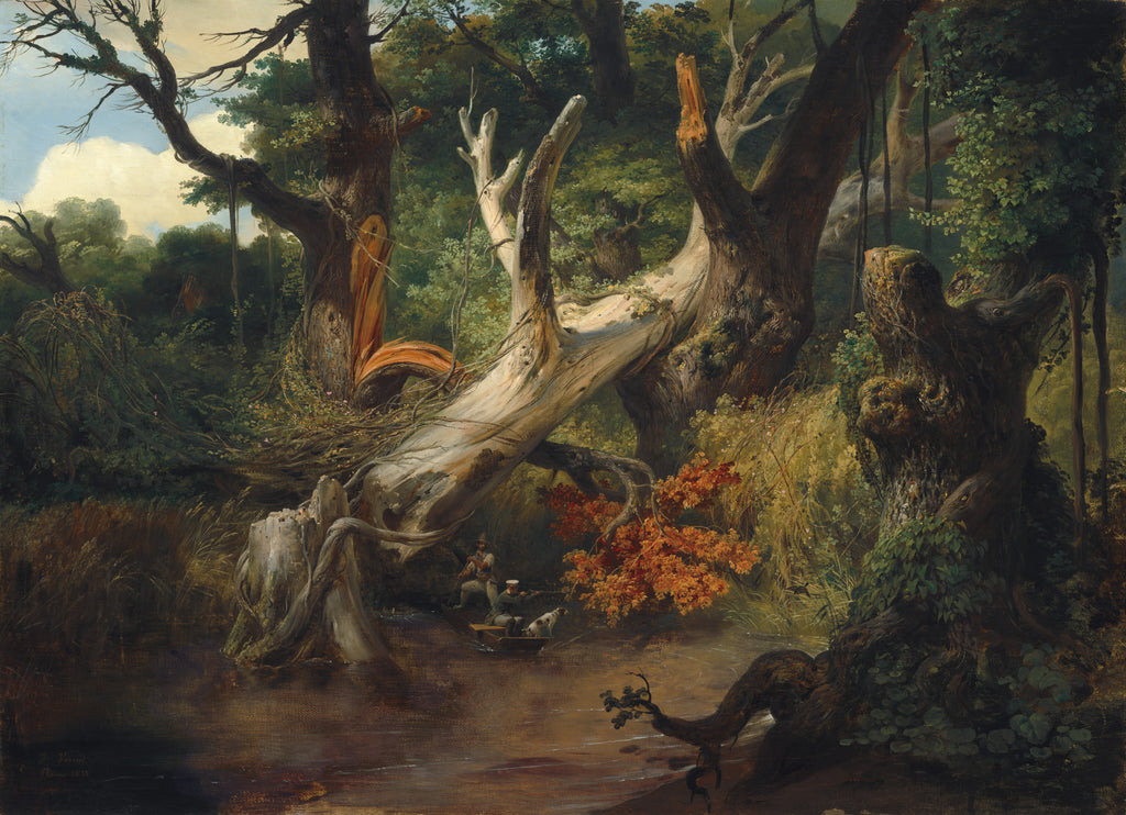 Hunting in the Pontine Marshes — Horace Vernet (1833)