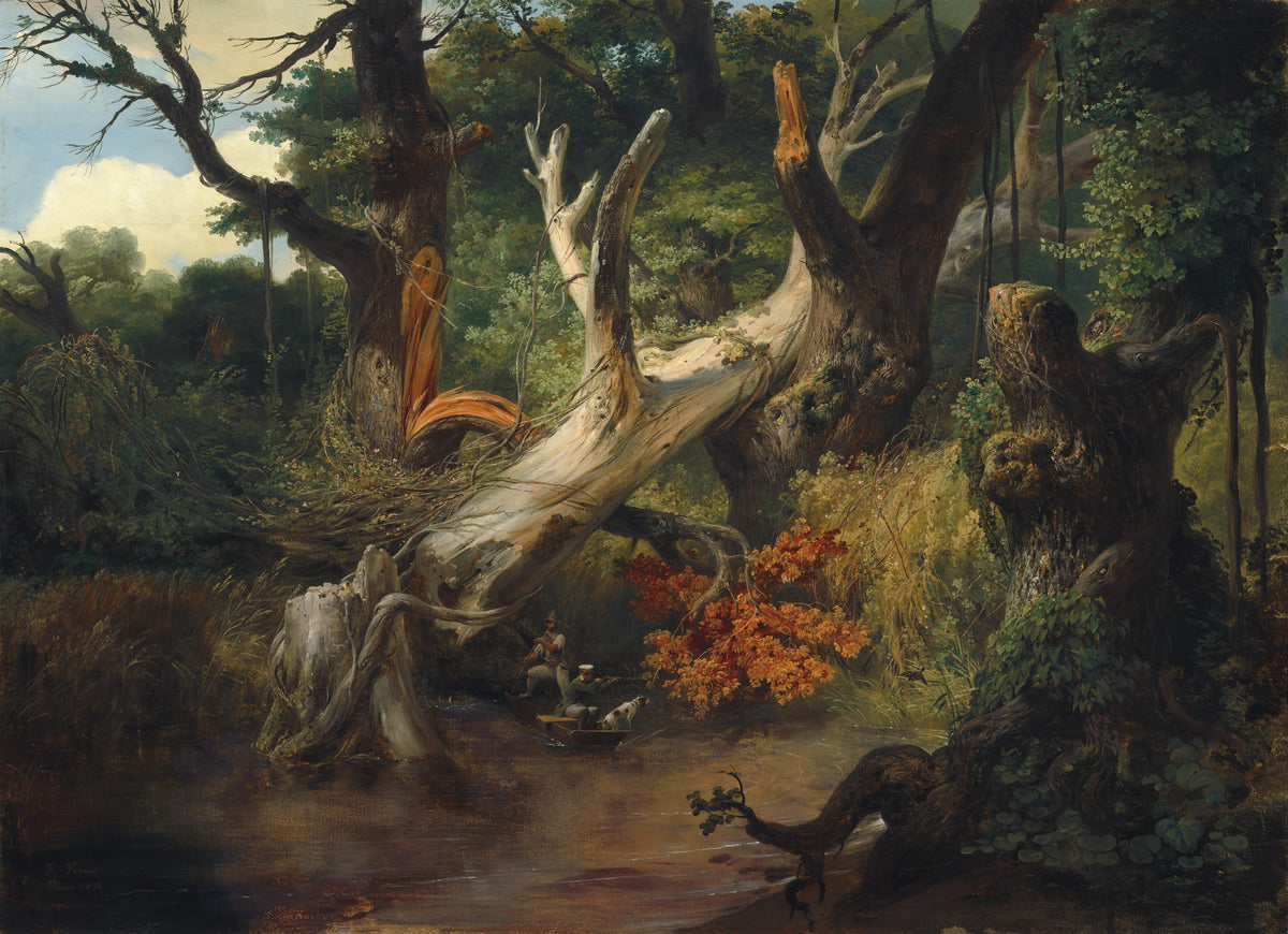 Hunting in the Pontine Marshes — Horace Vernet (1833)