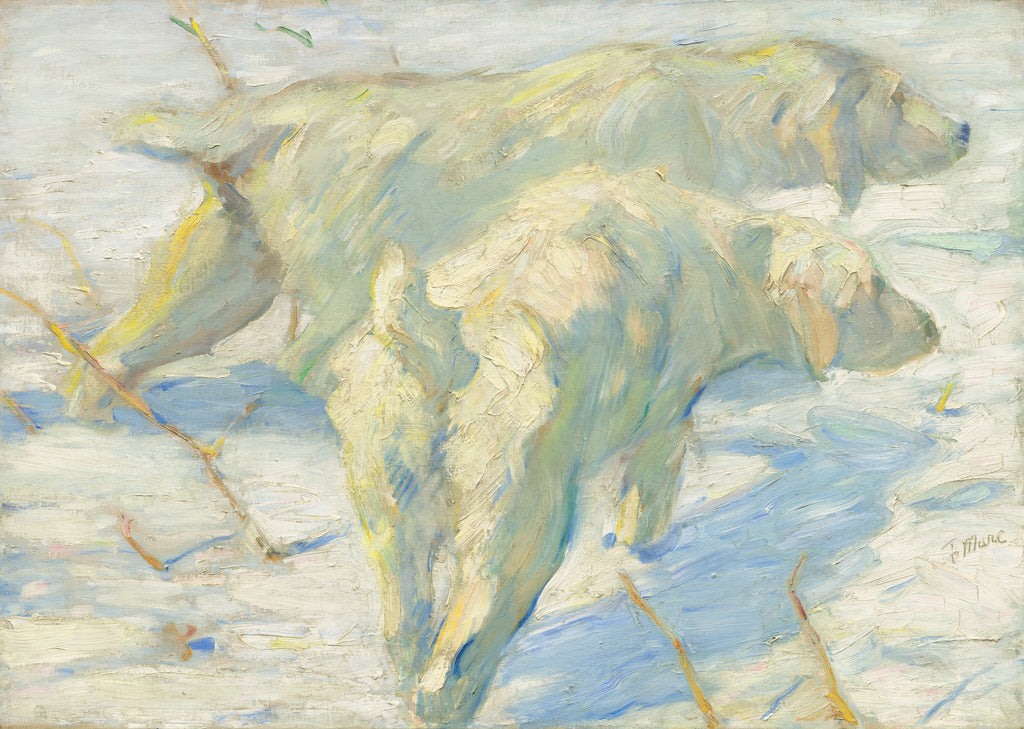 Siberian Dogs in the Snow — Franz Marc (1909/1910)