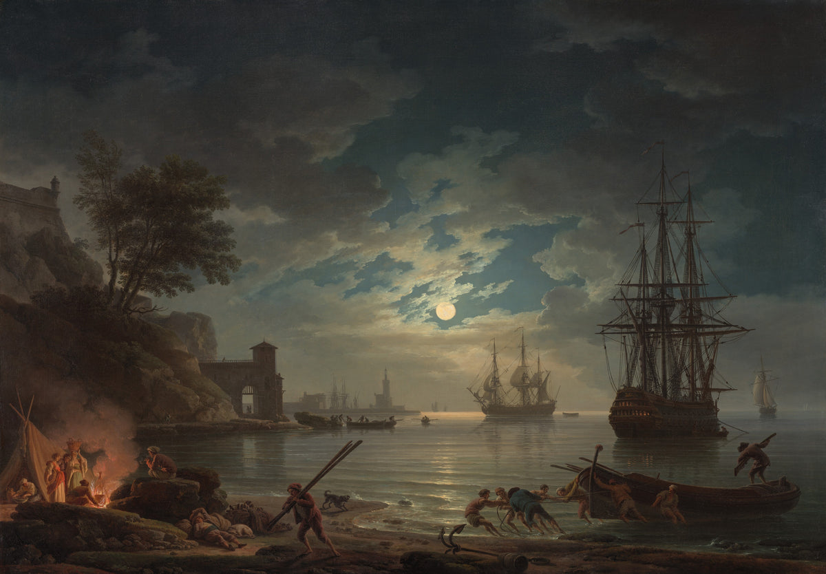 Moonlight — Claude-Joseph Vernet (1772)
