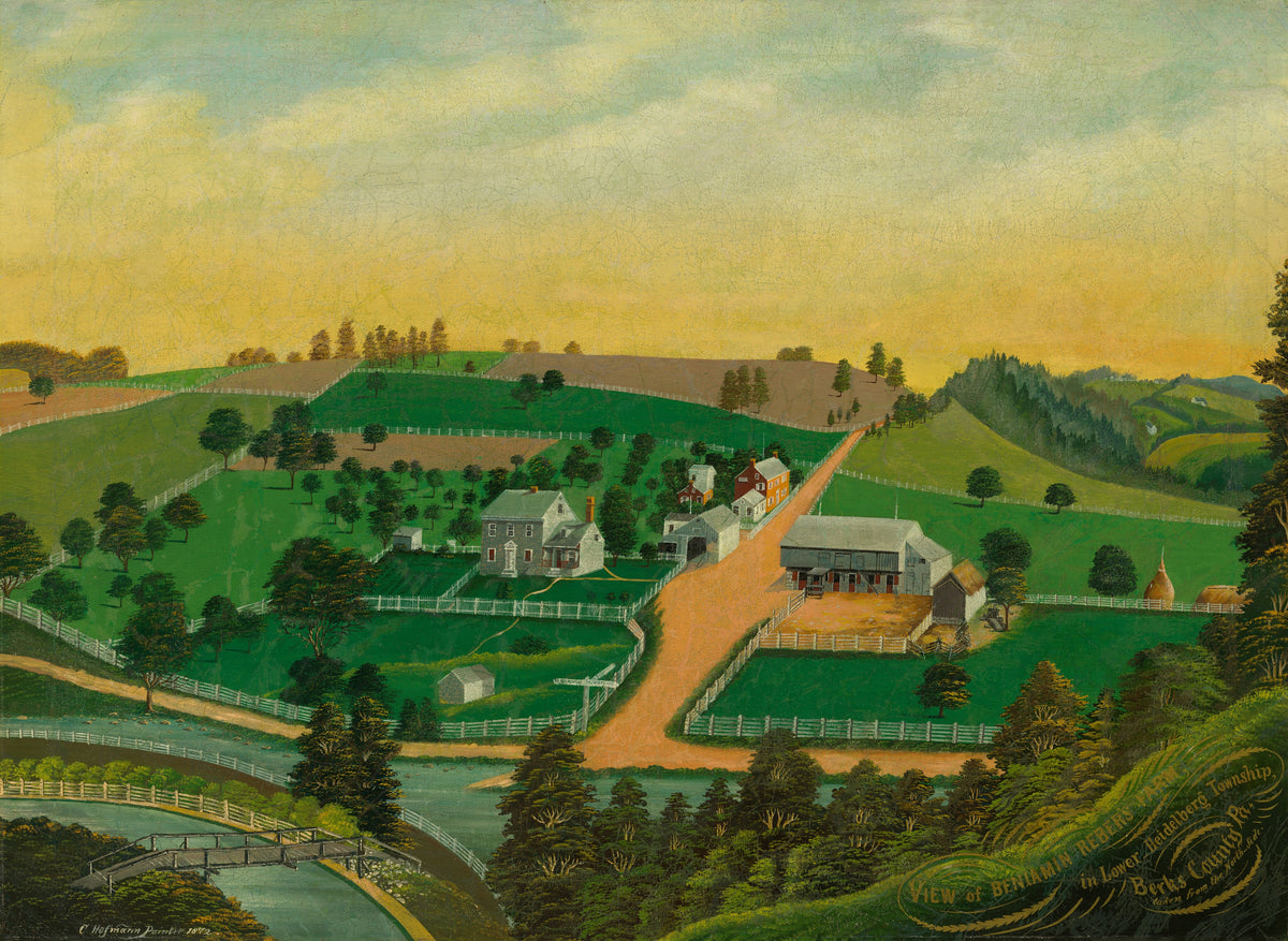 View of Benjamin Reber's Farm — Charles C. Hofmann (1872)