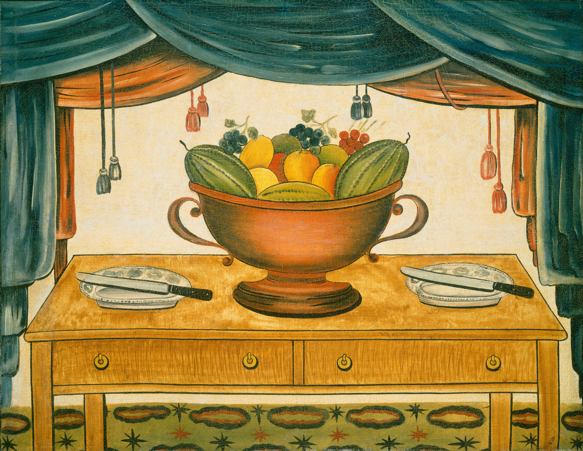 Bowl of Fruit — American 19th Century (c. 1830)
