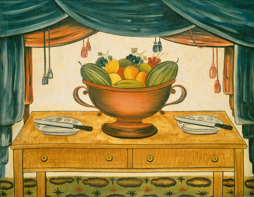 Bowl of Fruit — American 19th Century (c. 1830)