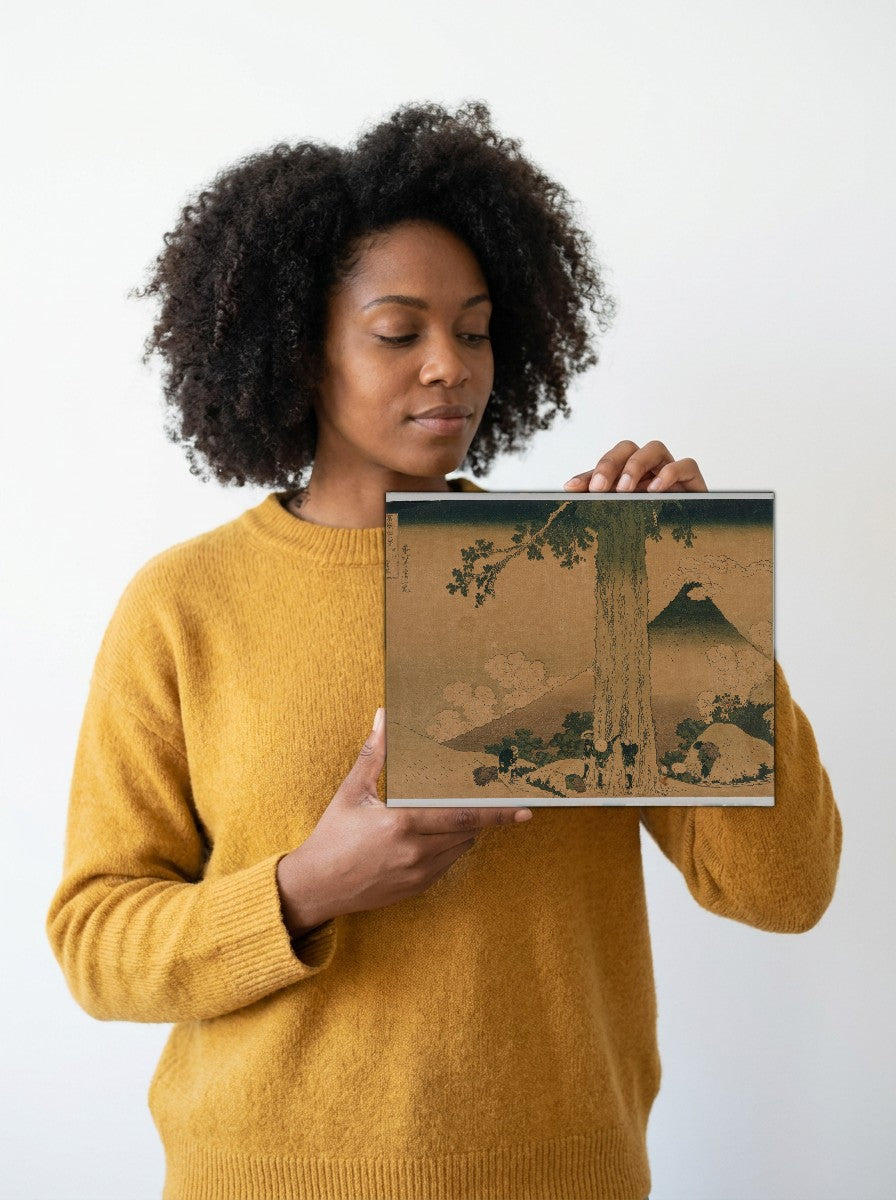 Held for scale — 10 x 8 inch canvas