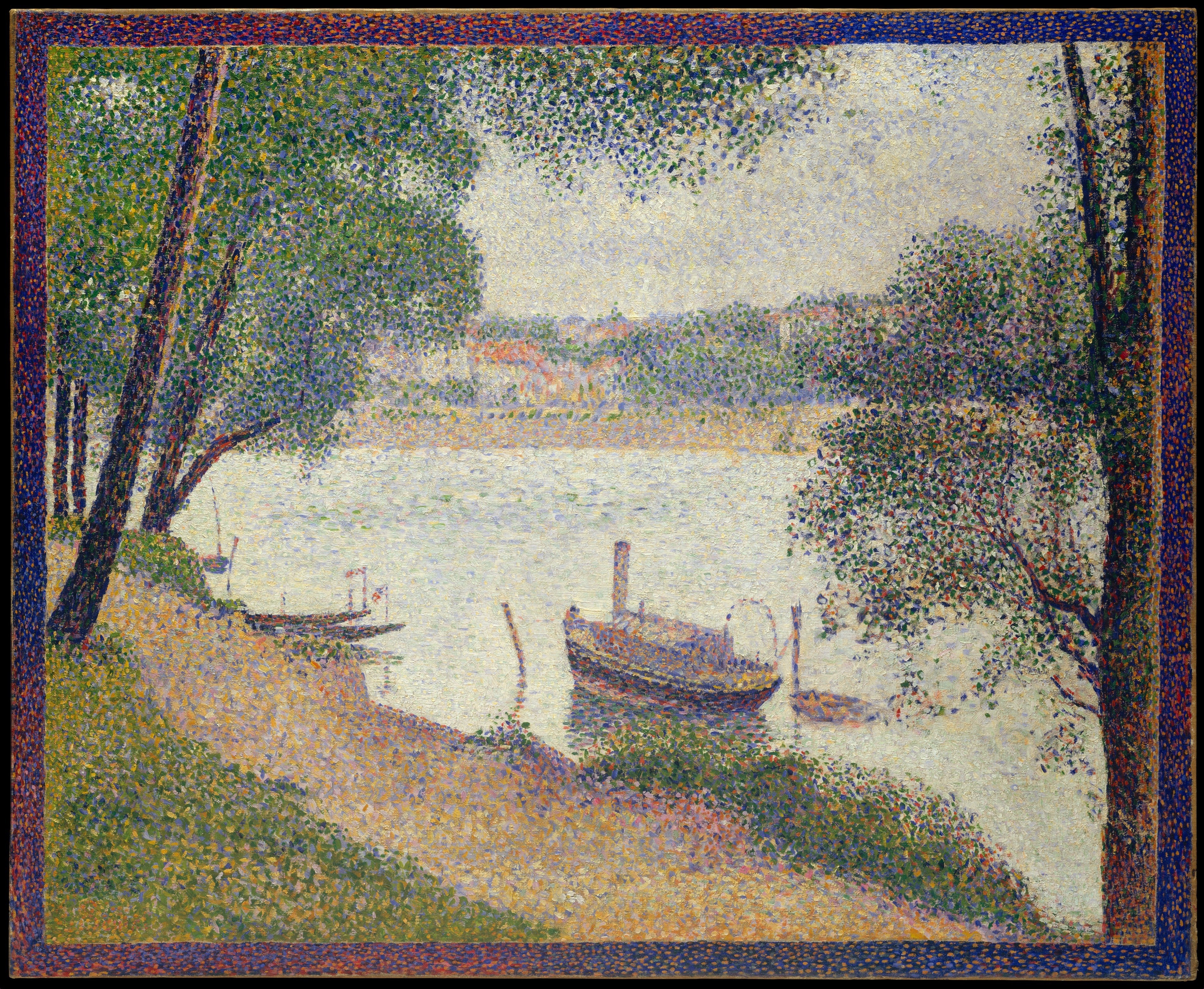 Gray Weather, Grande Jatte — Georges Seurat (ca. 1886–88)