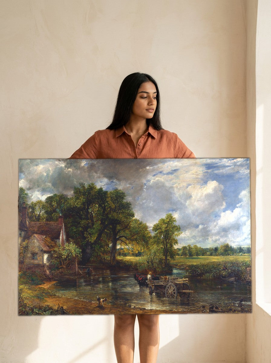 Held for scale — 36 x 24 inch canvas