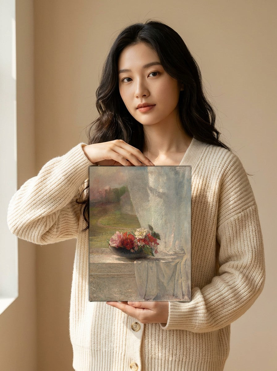 Held for scale — 8 x 10 inch canvas