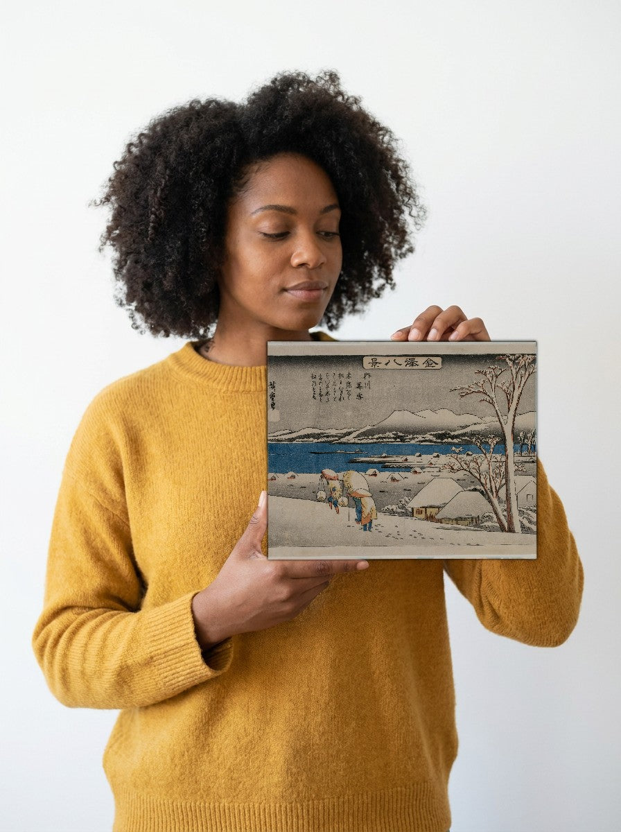 Held for scale — 10 x 8 inch canvas