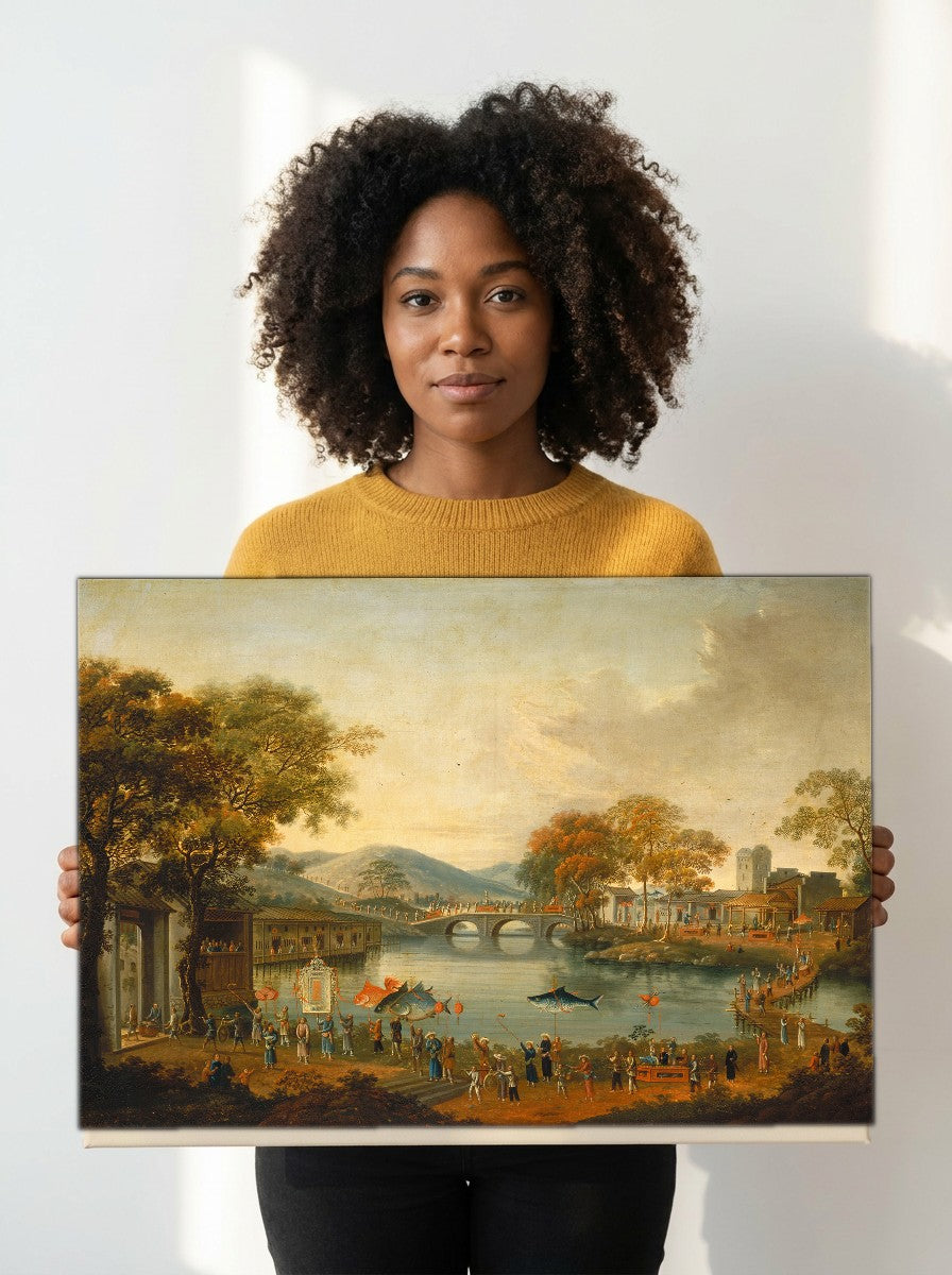 Held for scale — 24 x 18 inch canvas