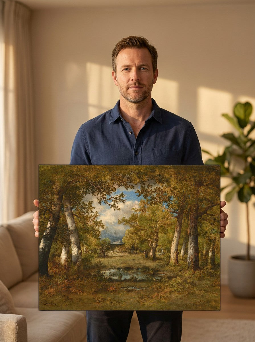 Held for scale — 24 x 18 inch canvas