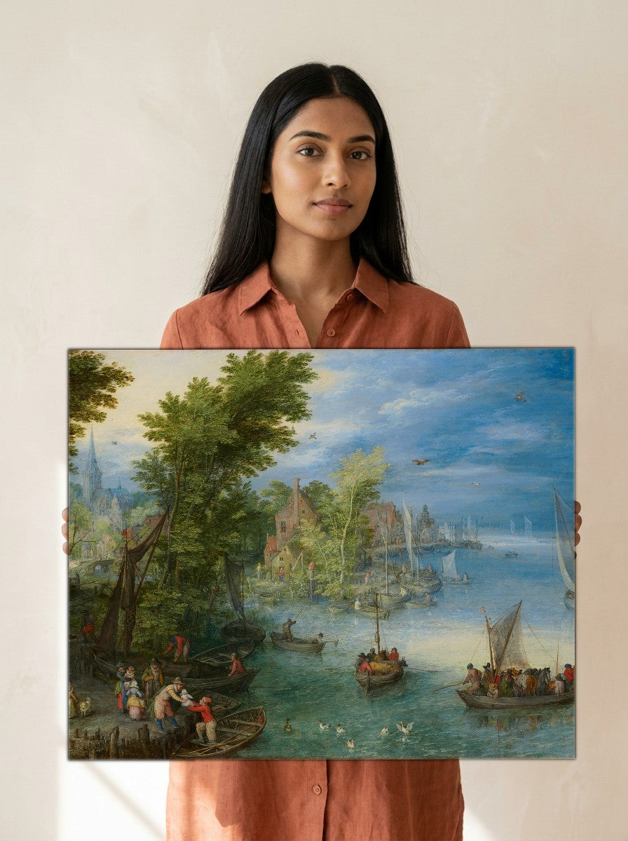 Held for scale — 24 x 18 inch canvas