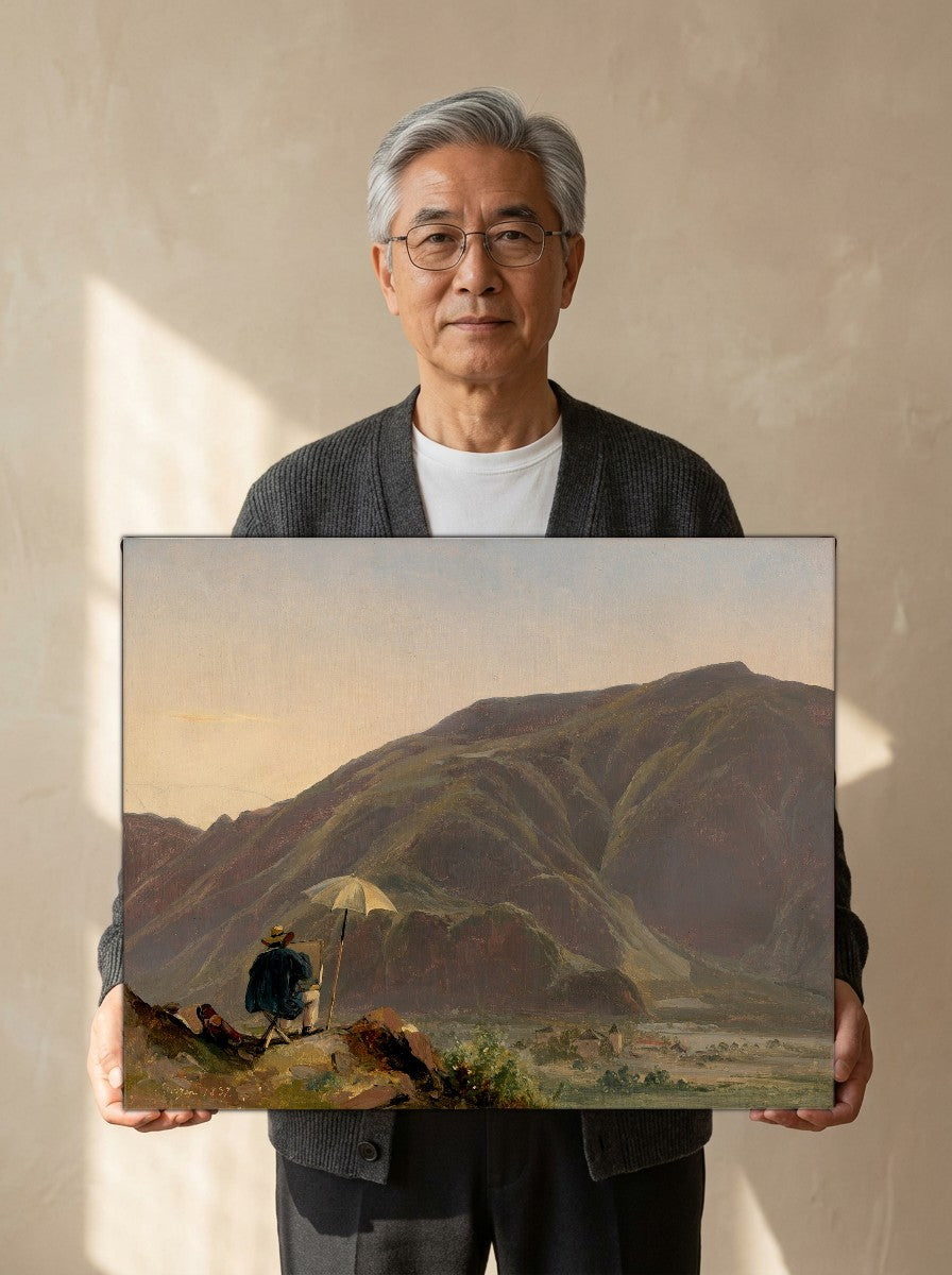Held for scale — 24 x 18 inch canvas