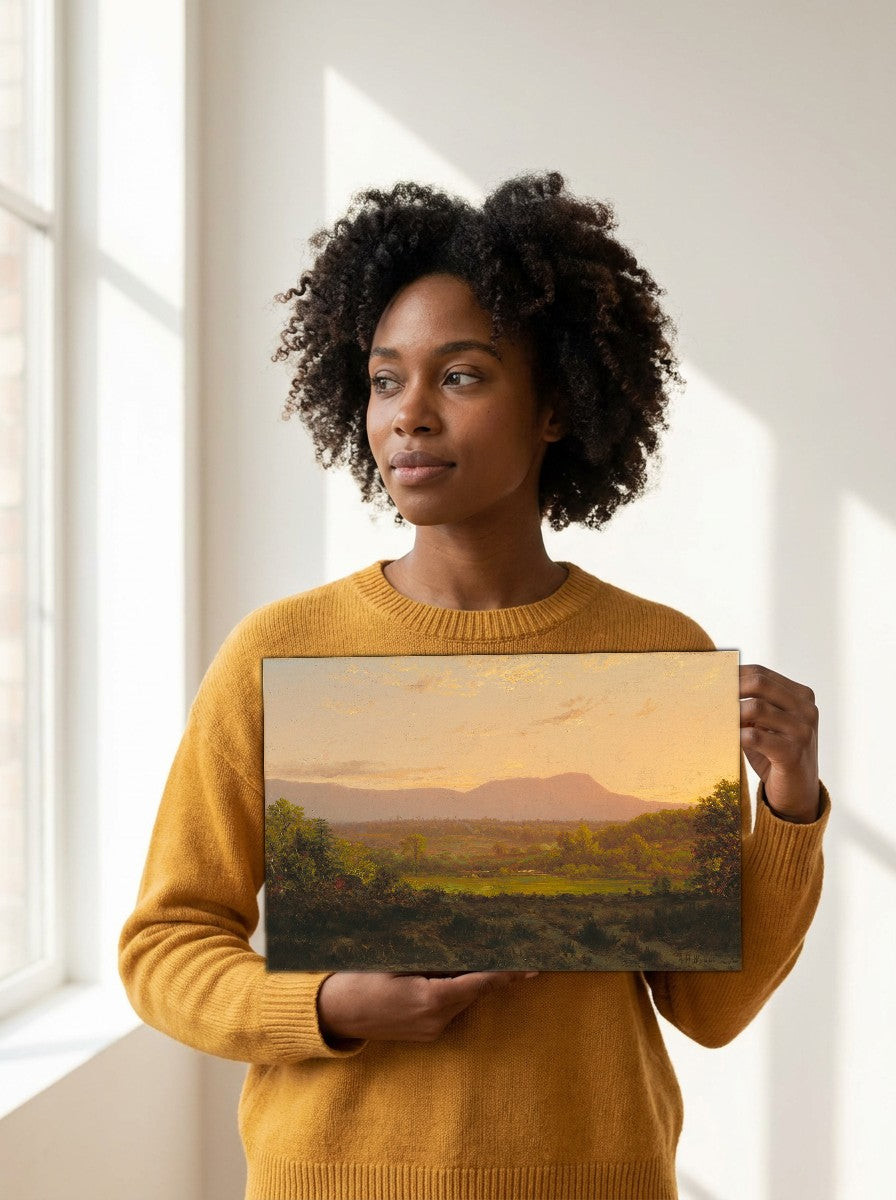 Held for scale — 10 x 8 inch canvas