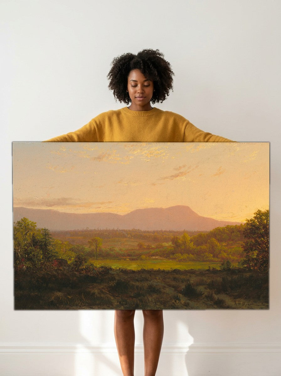 Held for scale — 36 x 24 inch canvas